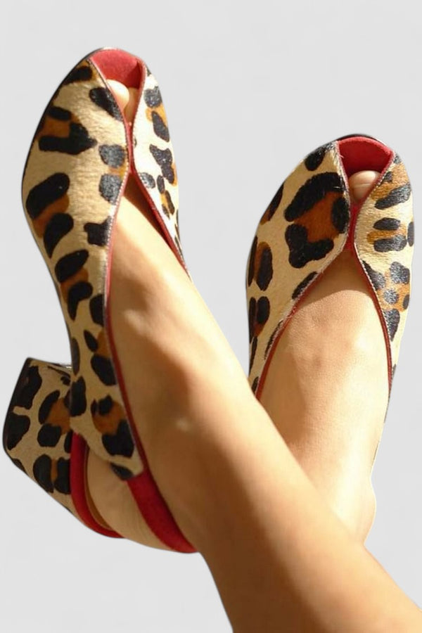 Louison - Sandalen mit Leoparden-Print
