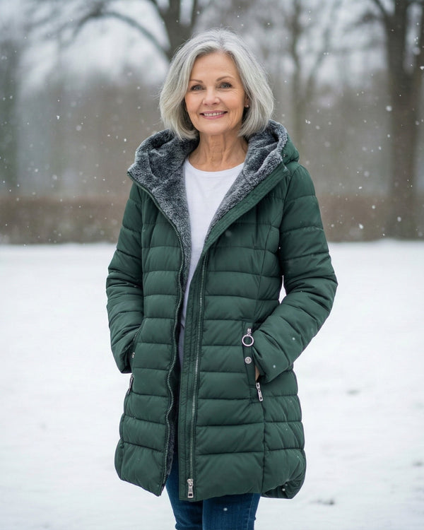 Clair™ | Flauschiger Mantel mit Fleecefutter