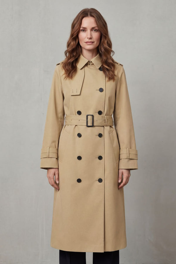 Wilhelmina™ | Zeitloser zweireihiger Trenchcoat