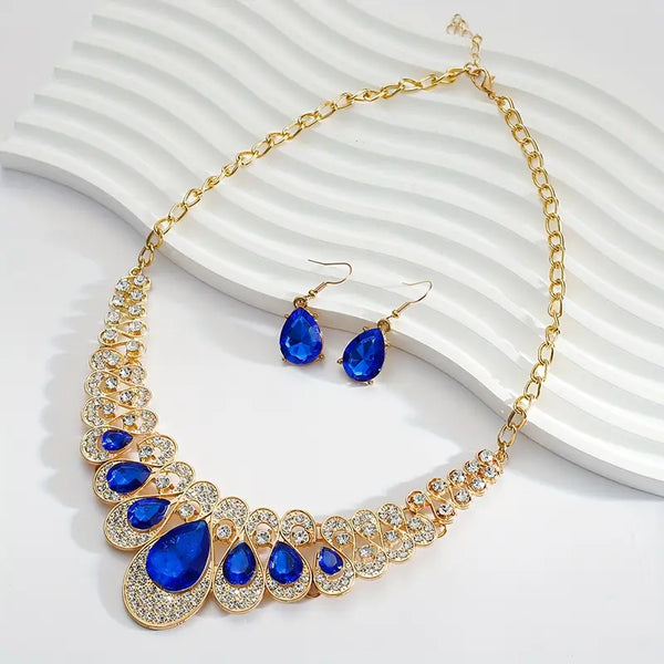 Maevina Zafiros Goldschmuckset