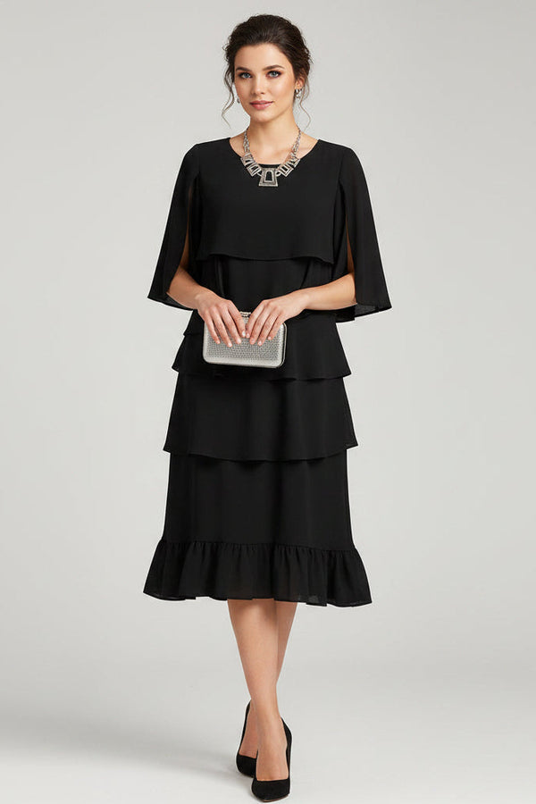 Anna - elegantes Midikleid mit Rüschen