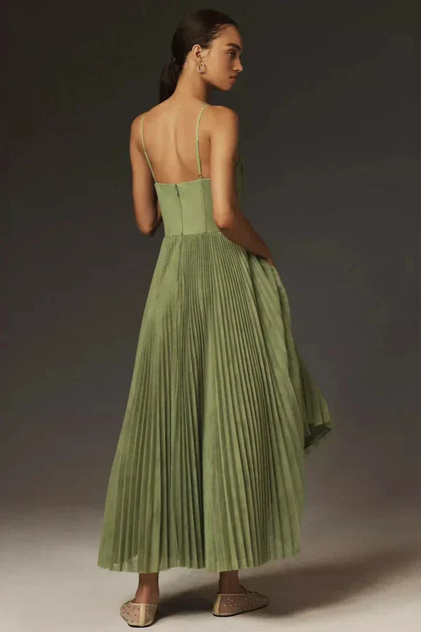 Isabella - plissiertes Tüll-Midikleid