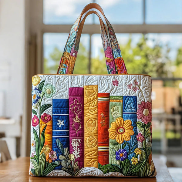 Handgefertigte Tasche | Blumen-Bibliothek