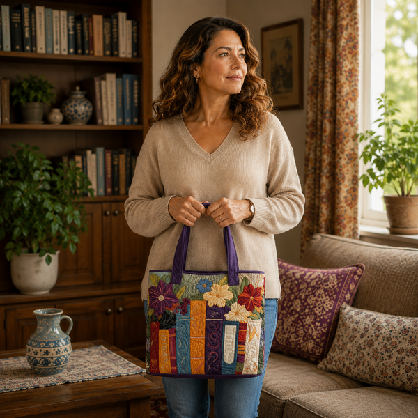 Handgefertigte Tasche | Bücherliebhaberin