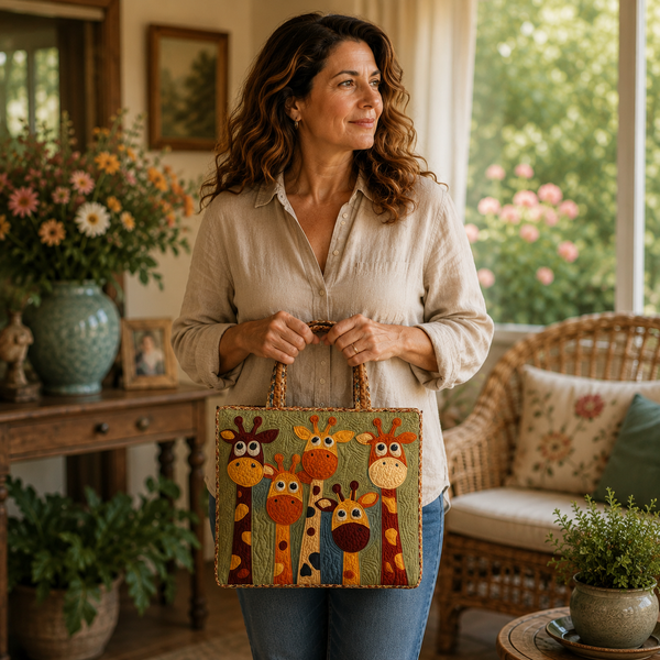 Handgefertigte Tasche | Giraffe