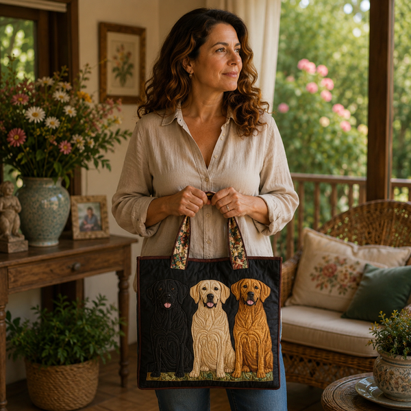 Handgefertigte Tasche | Drei Labradore