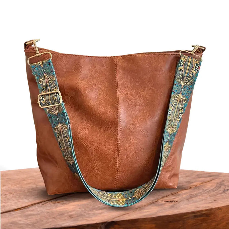 Greta - Vintage Leather Schultertasche