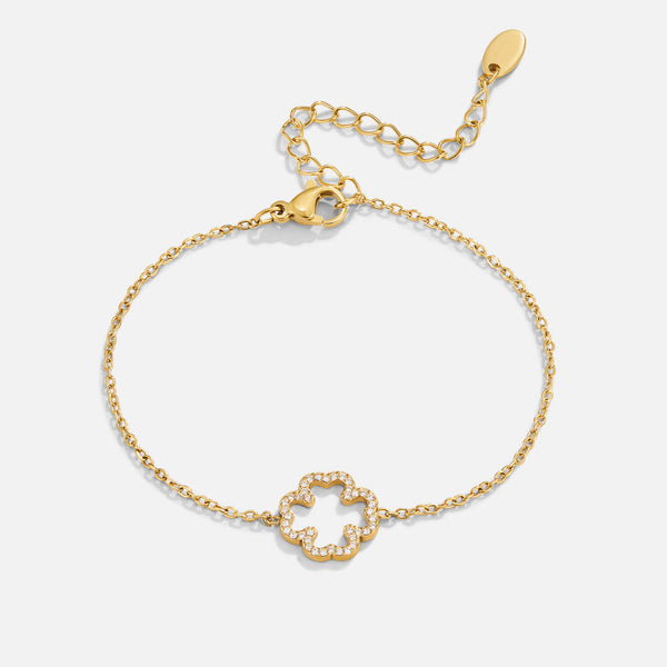 Lara - Kristall Kleeblatt Armband