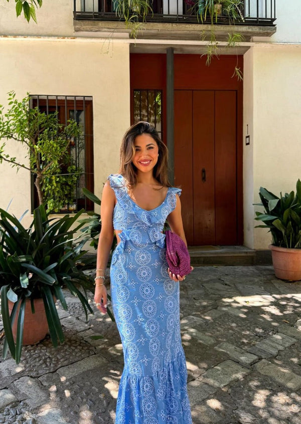 Camila - Maxikleid mit Rüschen