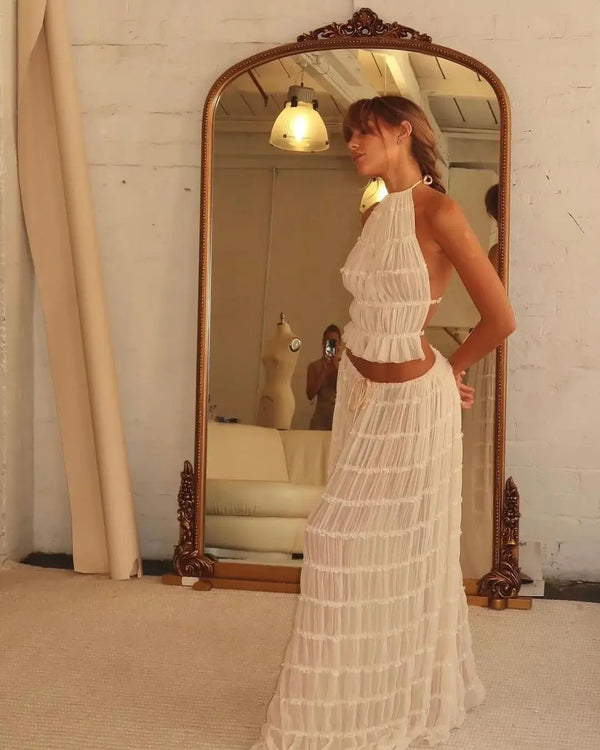 Beatrice - Boho-Set mit Rüschen