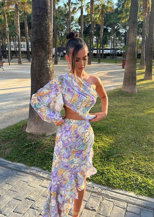Livvy™ - Blumenkleid mit einem Ärmel