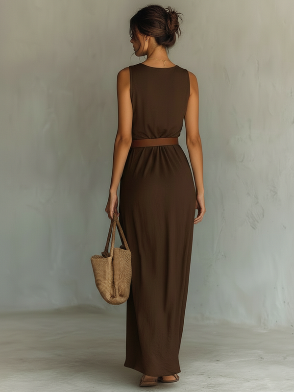 Anna - ärmelloses Maxikleid