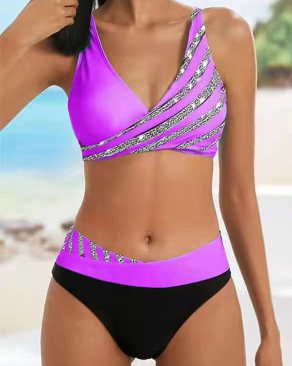 Candela™ | Bikini mit Print in warmen Farbtönen