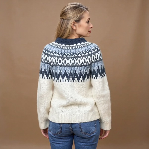 Janet™ | Strickpullover im Vintage-Island-Stil