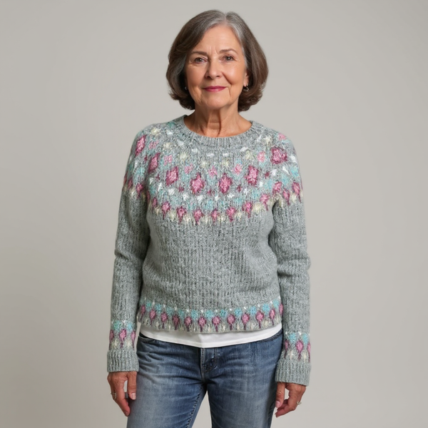 Julia™ | Strickpullover im Vintage-Island-Stil