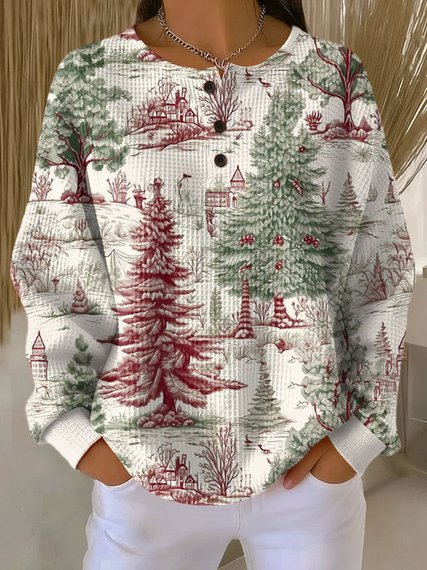 Marina™ | Pullover mit winterlicher Landschaft