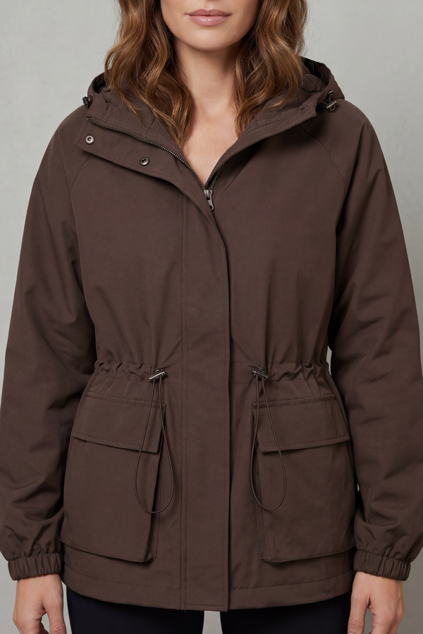 Faye™ | Wasserdichte Jacke im Utility-Stil mit Kordelzug