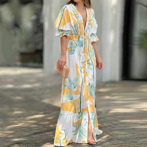 Serene - Maxikleid mit V-Ausschnitt