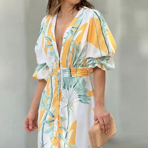 Serene - Maxikleid mit V-Ausschnitt