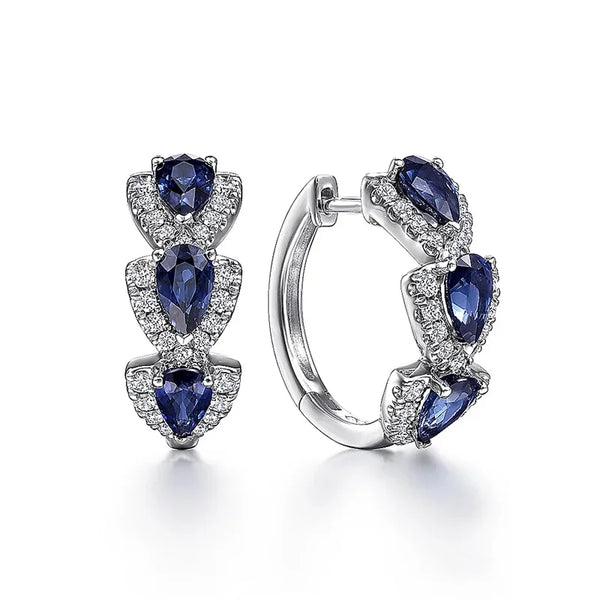Royal Sapphire Crest Ohrringe
