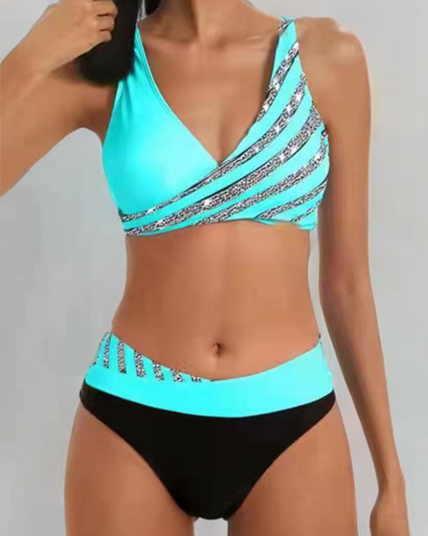 Candela™ | Bikini mit Print in warmen Farbtönen