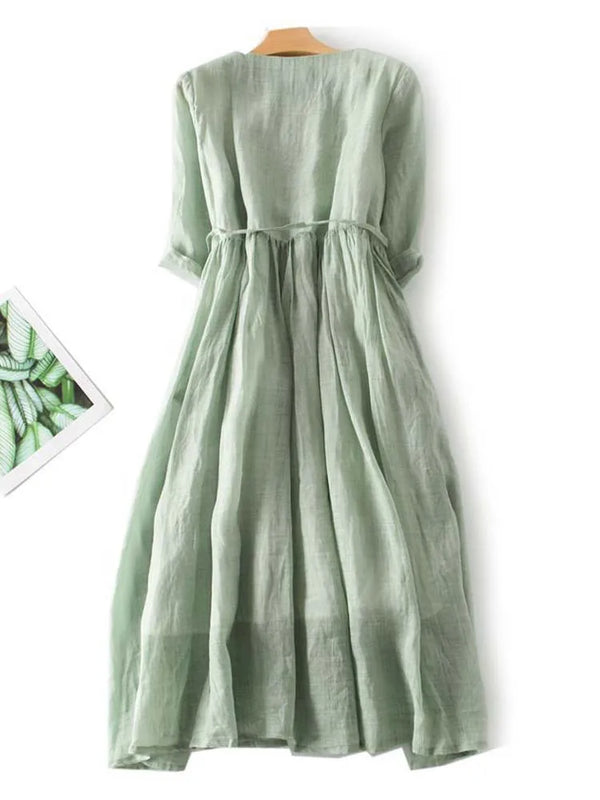Milou - stilvolles Leinenkleid