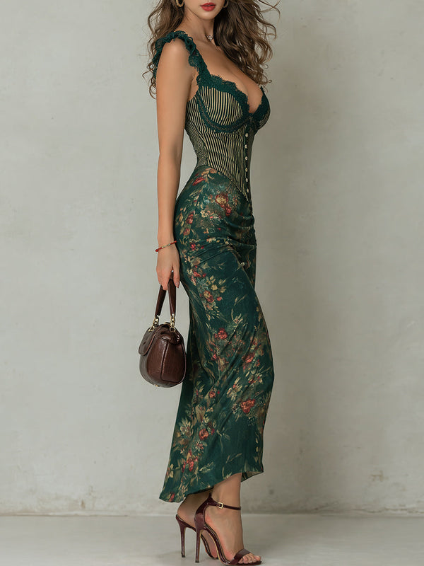 Tannea - Vintage-Spitzen-Maxikleid