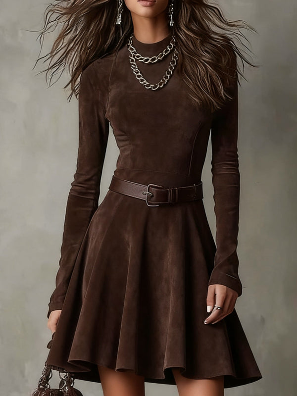 Meredith | Vintage-Wildleder-Minikleid