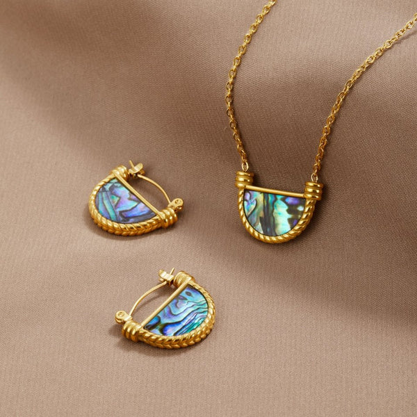 Maren – Schmuckset mit türkisem Stein