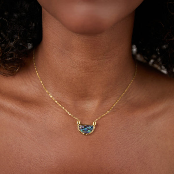 Hedda - Amalfi Türkis-Muschelkette