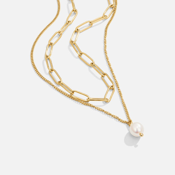 Angela - Perlen Goldkette
