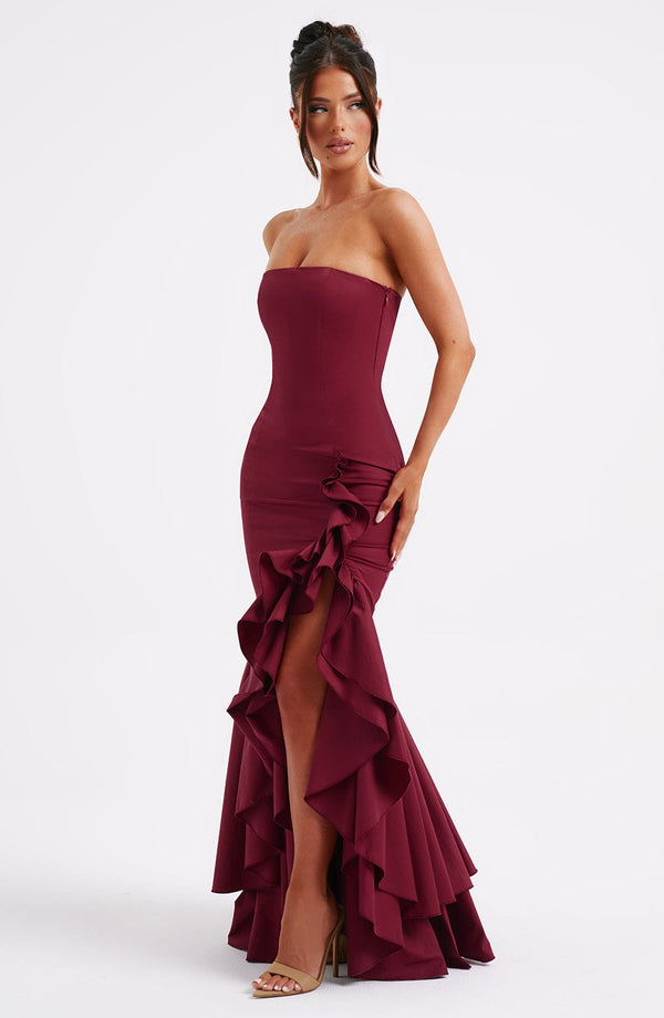Xyrelle™ - ärmelloses Maxikleid mit Schlitz und Rüschen