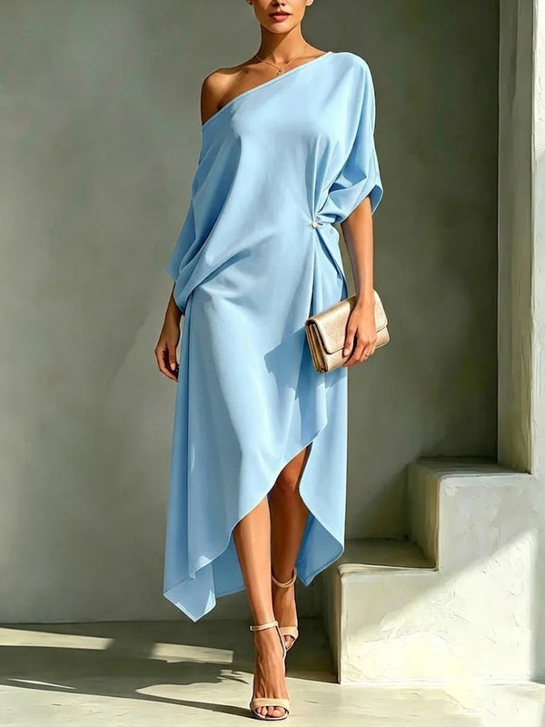 Camila - elegantes asymmetrisches Kleid