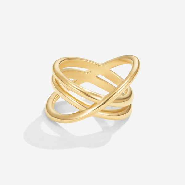 Brooke – Verschlungener Infinity Ring in Gold