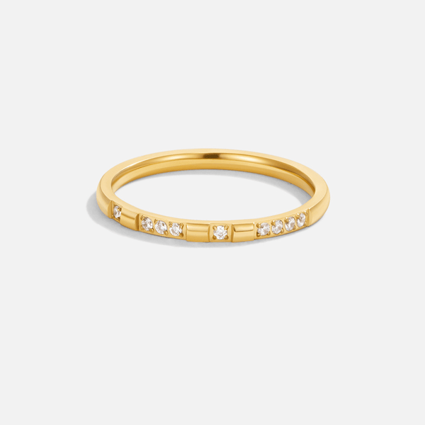 Emery – Feiner Goldring mit Kristallen