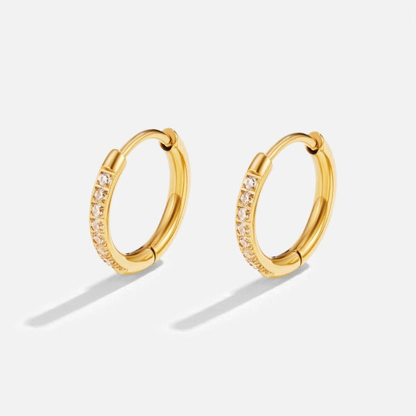 Evelyn – Feine Creolen mit Zirkonia