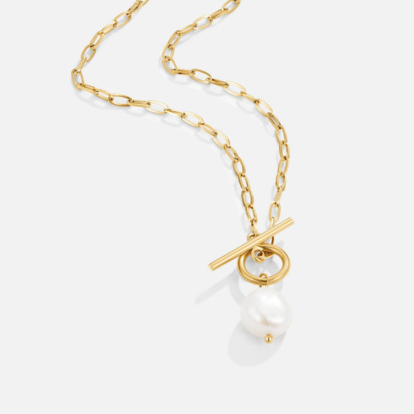 Milena - Süßwasserperlen Goldkette