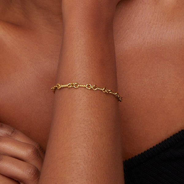 Figaro - Goldknoten Kettenarmband