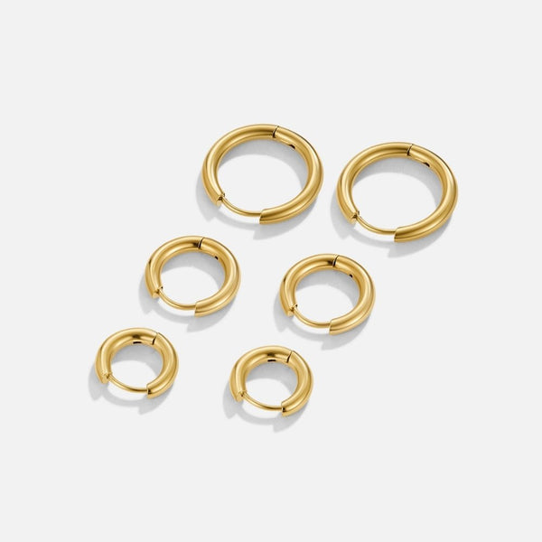 Tessa – Set aus kleinen Goldcreolen
