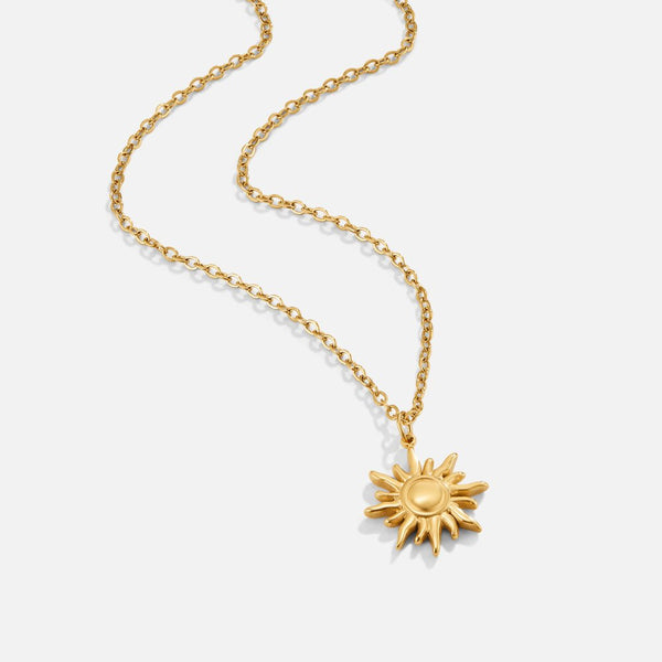 Sarah - Halskette mit goldenem Sonnenmotiv