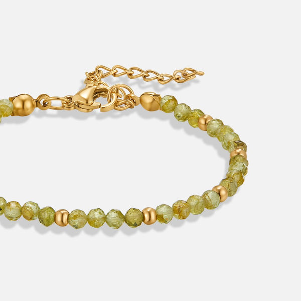 Elisa - Armband aus grünen Peridotperlen