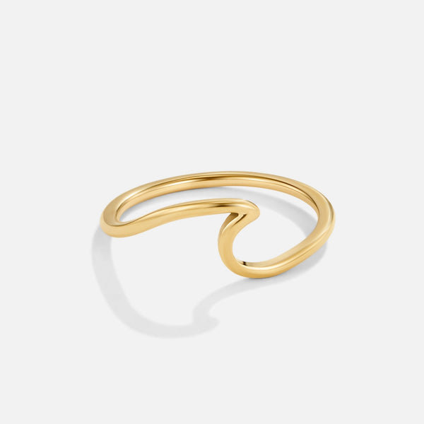 Imari – Wellenförmiger Goldring