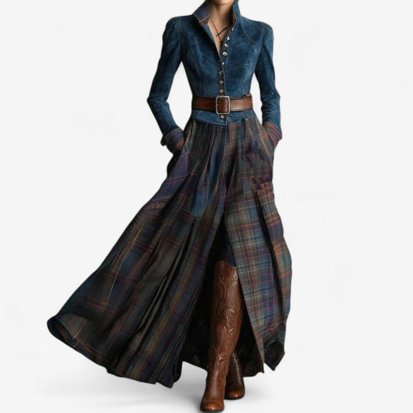 Fouziha | Elegantes Gürtelkleid