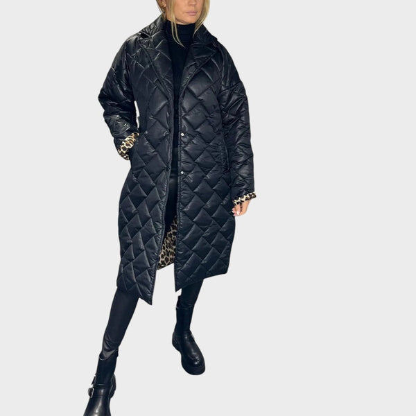 Ofira™ | Wendemantel mit Leoparden-Futter