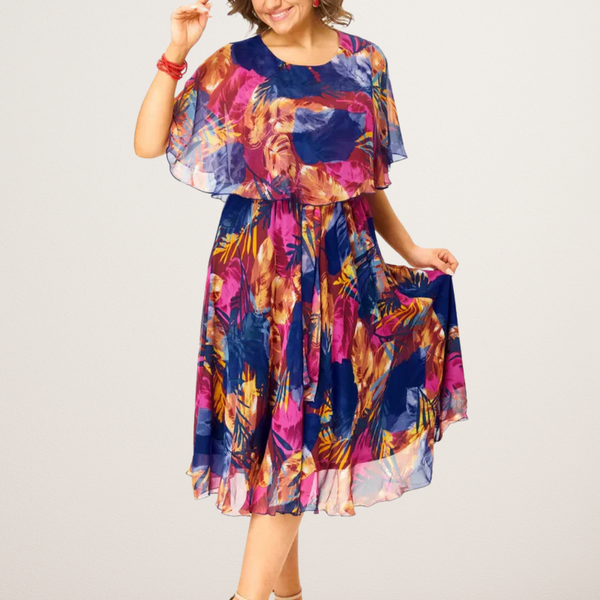 Barbara - bequemes Chiffonkleid