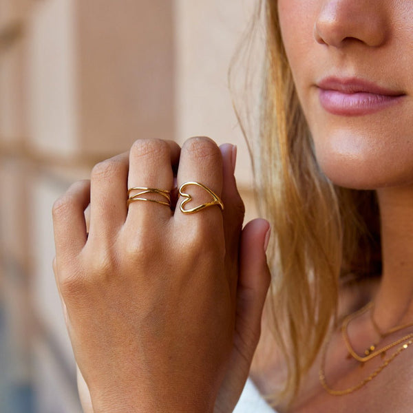 Valina – Offener Ring in Herzform