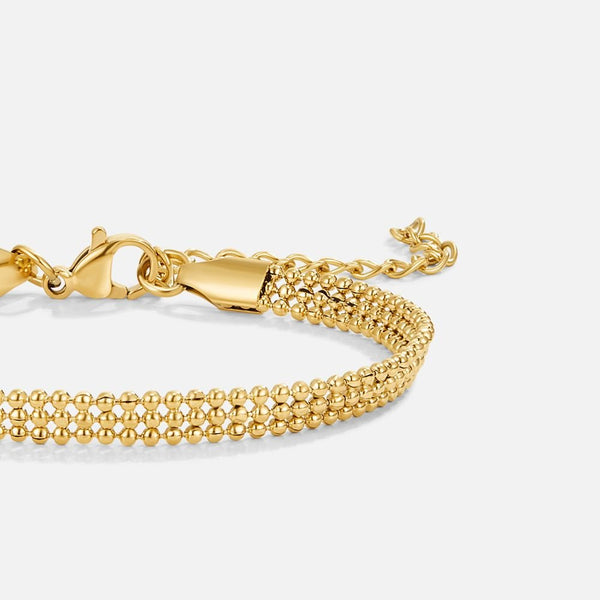 Lilia - Goldperlenkettenarmband