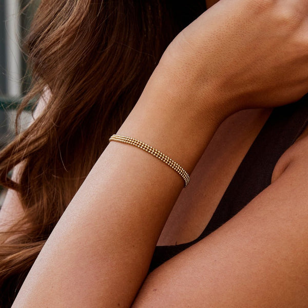 Lilia - Goldperlenkettenarmband