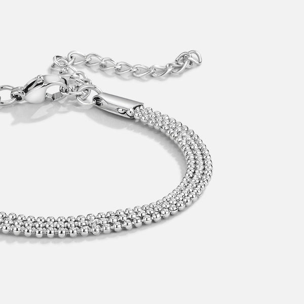 Lia - Silberperlen Kettenarmband
