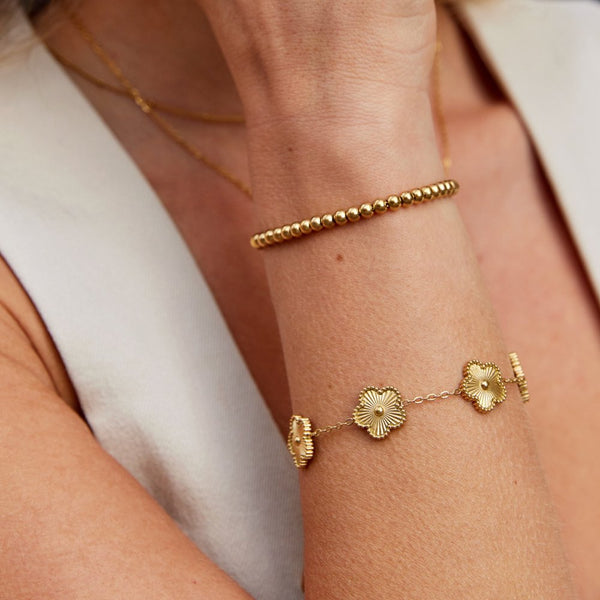 Niloya - Perlenarmband aus Gold